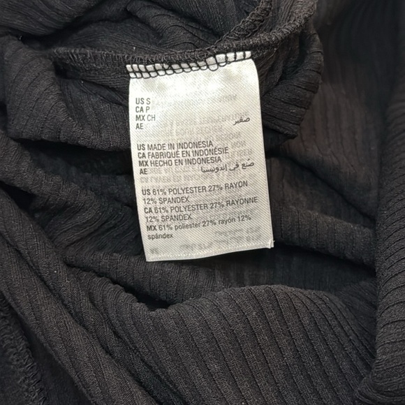 Bar III Rib Midi Dress | Tie-Waist Detail | Size S | Black - Picture 10 of 10